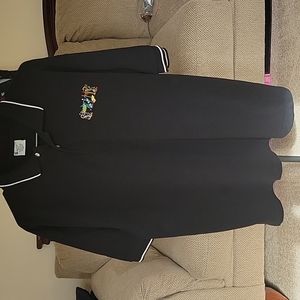 American Polo Mens St Kitts SS black collared shirt